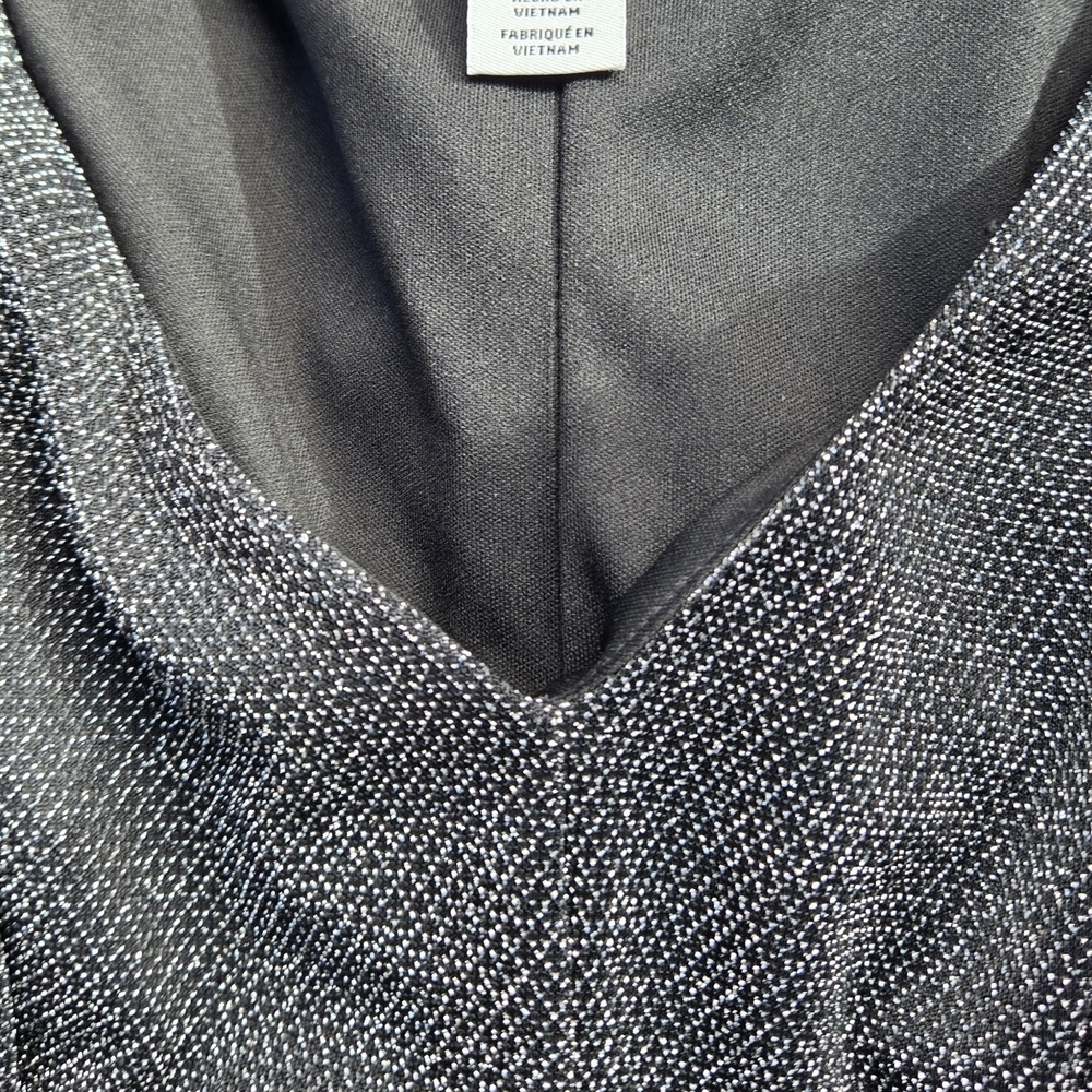 White House Black Market Shimmery V-Neck Dress - Picture 3 of 6
